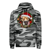 Slate Camo Hereford Cow Christmas Premium Hoodie - RanaPortraitStore