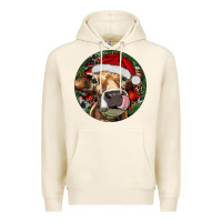 Tofu Hereford Cow Christmas Premium Hoodie - RanaPortraitStore