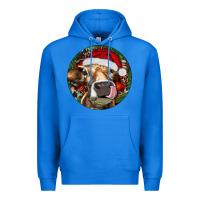 True Royal Hereford Cow Christmas Premium Hoodie - RanaPortraitStore