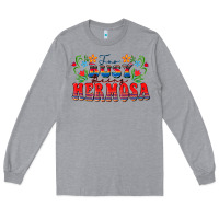 Heather Grey Too busy being hermosa Long Sleeve Tee - FaDigitalArtStudio