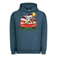 Pigment Midnight Navy tis the season sports truck christmas Urban Hoodie - AdoDesignShop