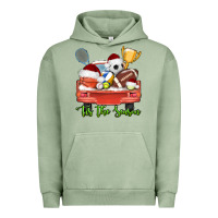 Pigment Oil Green tis the season sports truck christmas Urban Hoodie - AdoDesignShop