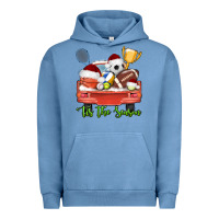 Pigment Pebble Blue tis the season sports truck christmas Urban Hoodie - AdoDesignShop