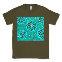 Army Green glitter turquoise Classic Tee - TumblerDesignByShophia