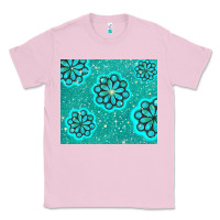 Bubblegum Pink glitter turquoise Classic Tee - TumblerDesignByShophia