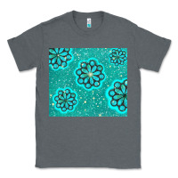 Charcoal Heather glitter turquoise Classic Tee - TumblerDesignByShophia