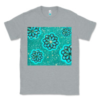 Heather Grey glitter turquoise Classic Tee - TumblerDesignByShophia