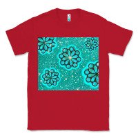 Red glitter turquoise Classic Tee - TumblerDesignByShophia