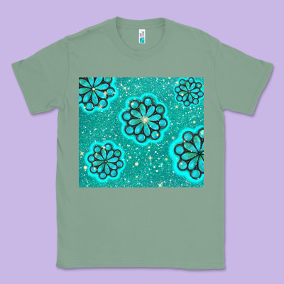 Glitter Turquoise Classic Tee Designed By Tumblerdesignbyshophia