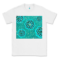 White glitter turquoise Classic Tee - TumblerDesignByShophia