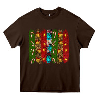 Chocolate Brown christmas brushstrokes Heavy Core Tee - RanaPortraitStore