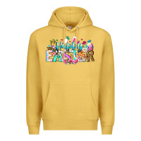 Antique Gold Happy Easter Bunny Premium Hoodie - CowhideDigitalArt