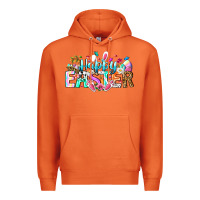 Carrot Happy Easter Bunny Premium Hoodie - CowhideDigitalArt
