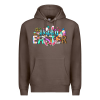 Coffee Happy Easter Bunny Premium Hoodie - CowhideDigitalArt