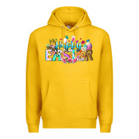 Lemon Happy Easter Bunny Premium Hoodie - CowhideDigitalArt