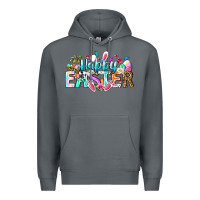 Rock Happy Easter Bunny Premium Hoodie - CowhideDigitalArt