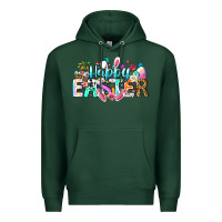 Sports Green Happy Easter Bunny Premium Hoodie - CowhideDigitalArt