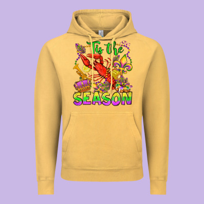 Tis The Season Mardi Gras Olivia Vintage Hoodie Designed By Oliviacreatesart