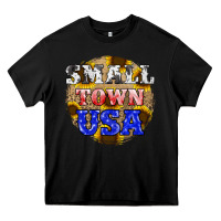 Black small town usa Heavy Core Tee - JahusDesignShop