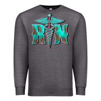 Charcoal Heather registered medical symbol nurse Premium Sweatshirt - BarkalooDesign