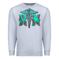 Heather Grey registered medical symbol nurse Premium Sweatshirt - BarkalooDesign