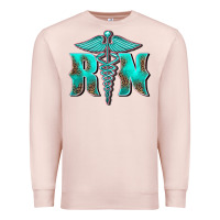 Pale Pink registered medical symbol nurse Premium Sweatshirt - BarkalooDesign