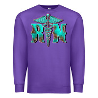 Purple registered medical symbol nurse Premium Sweatshirt - BarkalooDesign