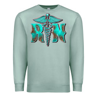 Seafoam registered medical symbol nurse Premium Sweatshirt - BarkalooDesign