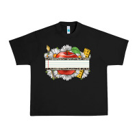 Black floral teacher custom name Urban Heavy Tee - CowGirlArtShop