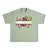 Oil Green floral teacher custom name Urban Heavy Tee - CowGirlArtShop