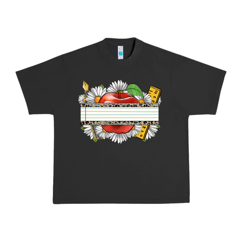 Floral Teacher Custom Name Urban Heavy Tee by CowGirlArtShop | Teevron