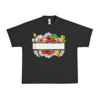 Pigment Black floral teacher custom name Urban Heavy Tee - CowGirlArtShop