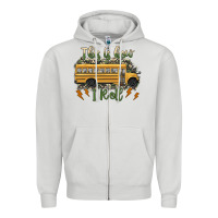 Dove Grey this is how i roll school bus camouflage Zipper Hoodie - Artiststas