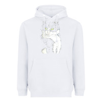 White tuxedo cat t  shirt tuxedo cat t  shirt Heavyweight Hoodie - longCreatives