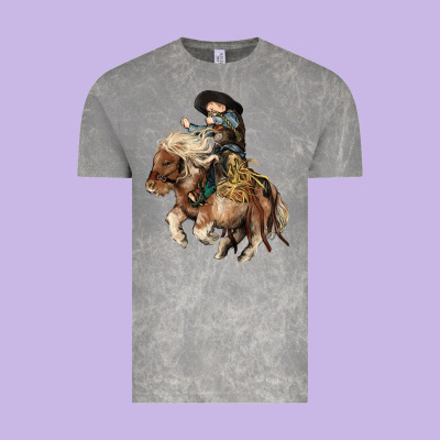 Midilli Little Cowboy Kid Rodeo Vintage Tee Designed By Howdyjamesfarm
