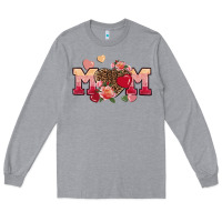 Heather Grey Valentine's Day mom Long Sleeve Tee - FaDigitalArtStudio