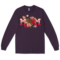 Plum Valentine's Day mom Long Sleeve Tee - FaDigitalArtStudio