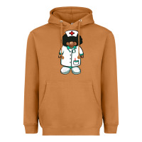 Meerkat african nurse gnome afro hair Heavyweight Hoodie - BarkalooDesign