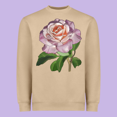 Belinda's Blush Rose Heavyweight Sweatshirt Designed By Lillyallendesigns