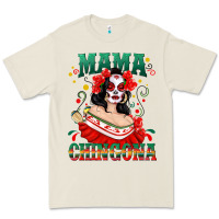 Bone Mama Chingona Skull Premium Tee - texasbilliewilder