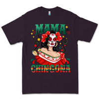 Plum Mama Chingona Skull Premium Tee - texasbilliewilder