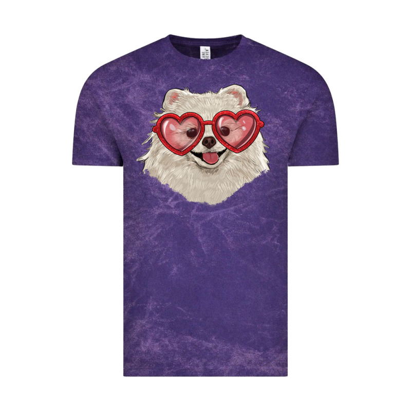 White Pomeranian With Love Glasses Vintage Tee by RanaPortraitStore | Teevron