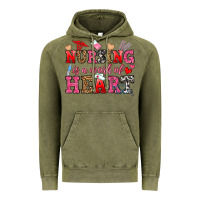 Vintage Olive nursing is a work of heart Vintage Hoodie - OliviaCreatesArt