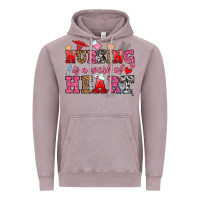 Vintage Zinc nursing is a work of heart Vintage Hoodie - OliviaCreatesArt
