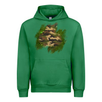 Emerald camouflage glitter patch Urban Hoodie - AdoDesignShop