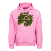 Fuchsia Pink camouflage glitter patch Urban Hoodie - AdoDesignShop
