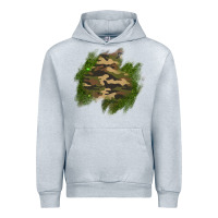 Heather Grey camouflage glitter patch Urban Hoodie - AdoDesignShop