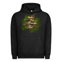 Pigment Black camouflage glitter patch Urban Hoodie - AdoDesignShop