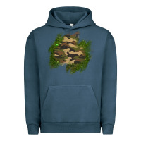 Pigment Midnight Navy camouflage glitter patch Urban Hoodie - AdoDesignShop