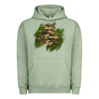 Pigment Oil Green camouflage glitter patch Urban Hoodie - AdoDesignShop